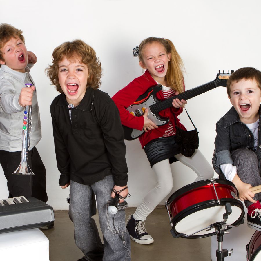 children's band rehearsal
